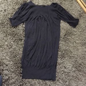 Cute bluish grey sweater dress