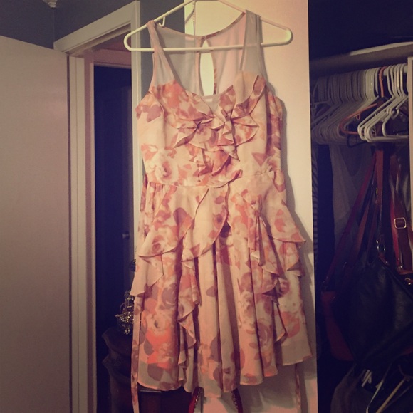 Lauren Conrad pink floral dress