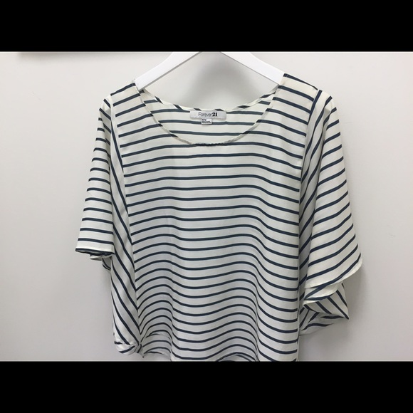 Forever 21 Striped Blouse - Picture 2 of 2