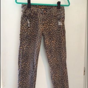 Leopard jeans