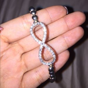 Silver infinity bracelet