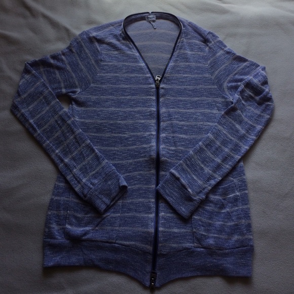 Pastel blue striped cardigan from Splendid