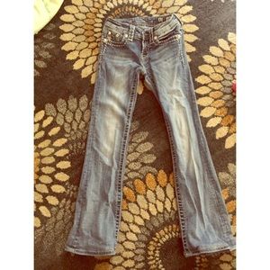 Miss Me Youth Girls 12 Bling Bootcut Jeans