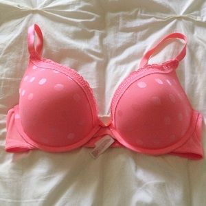 Xhilaration (Target) Mesh Polka Dots Push-up Bra