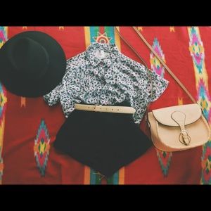 American Apparel Button Up tie shirt