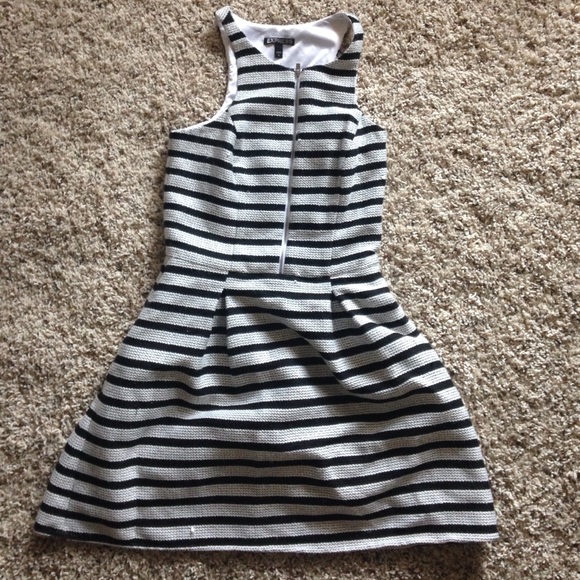 Striped woven dress