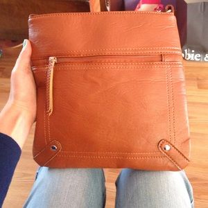 Brown crossbody bag