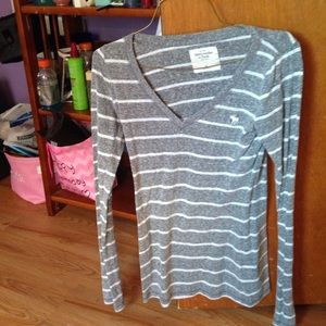 Striped gray long sleeve