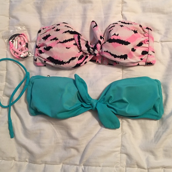 Victoria secret swim tops with straps