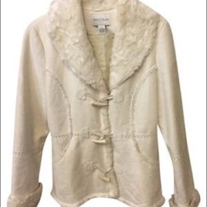 White House Black Market Faux Fur Coat