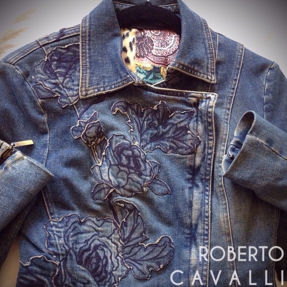roberto cavalli denim jacket