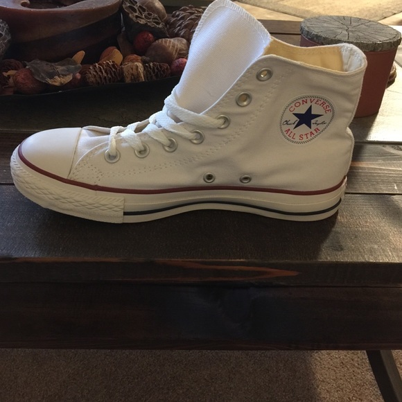 White Converse High tops