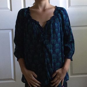 Tropical patterned blouse!!