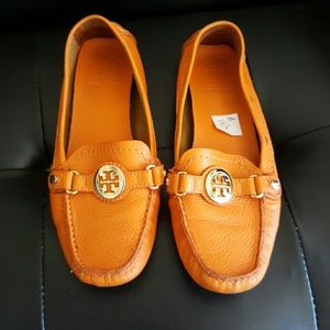 Tory Burch "Bev" tumbled leather moccasins