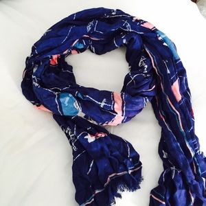 Paris landmarks scarf