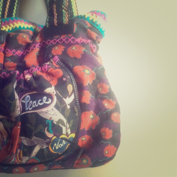 🌻 Boho Chic SakRoots Artist Circle Tote Purse 🌼