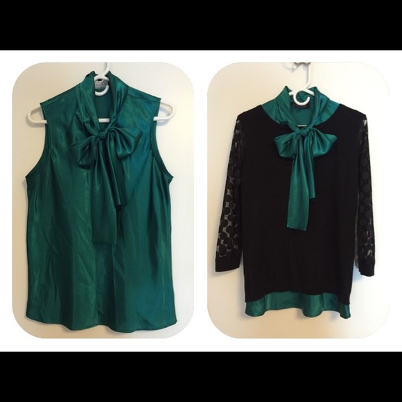 Green Bow Tie Tank