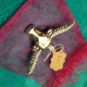 Western bling longhorn pendant!