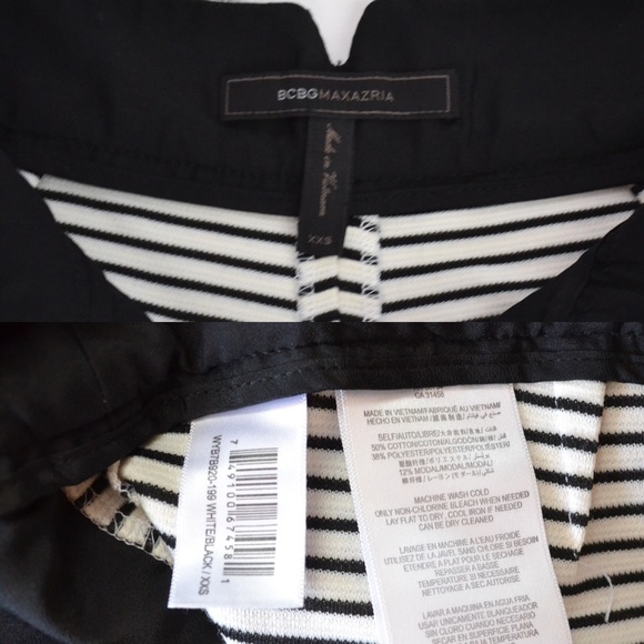 BCBG Striped Knit Shorts - Picture 4 of 4