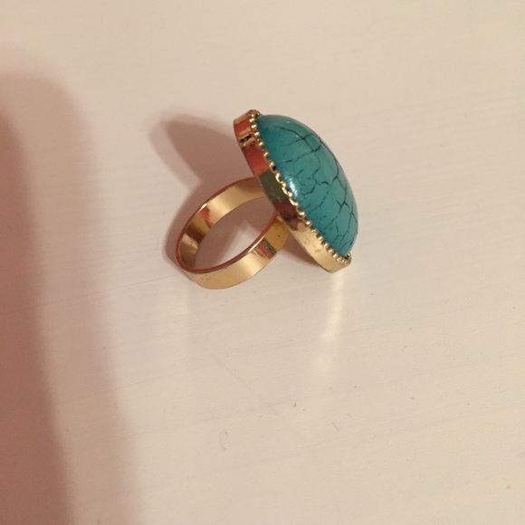 • Turquoise Fashion Ring • Sold - Picture 2 of 3