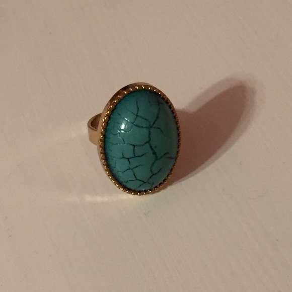 • Turquoise Fashion Ring • Sold - Picture 3 of 3