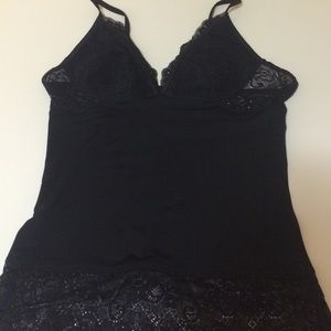 Black lace yummie tummie lingerie