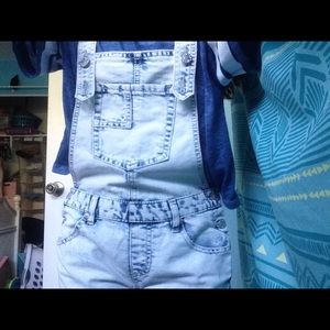Bleach Washed Overalls