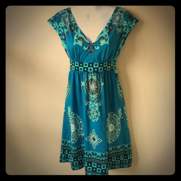 Macys Multicored Blue Green And Teal 