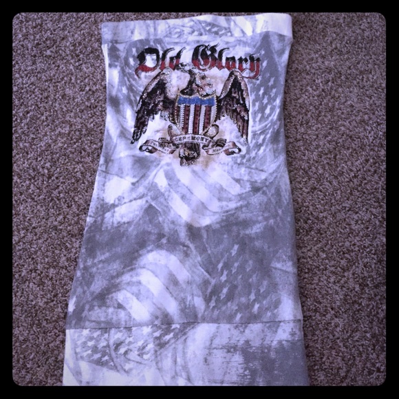 Stunning strapless bling sweater shirt/dress