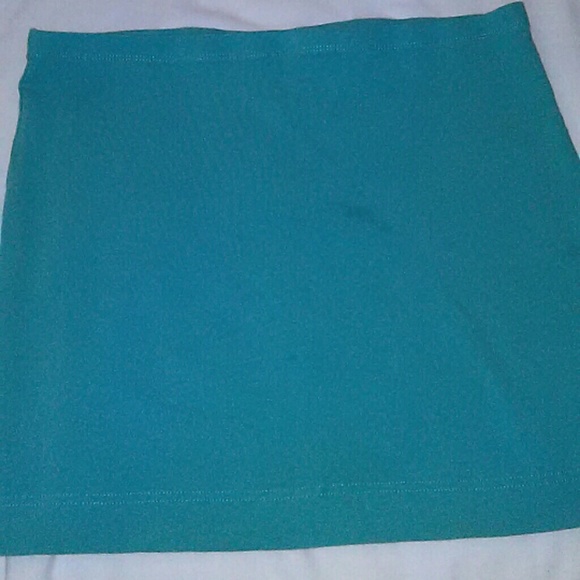 Turquoise skirt