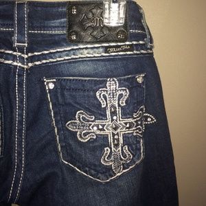 Miss me jeans hemmed to fit 5'1"