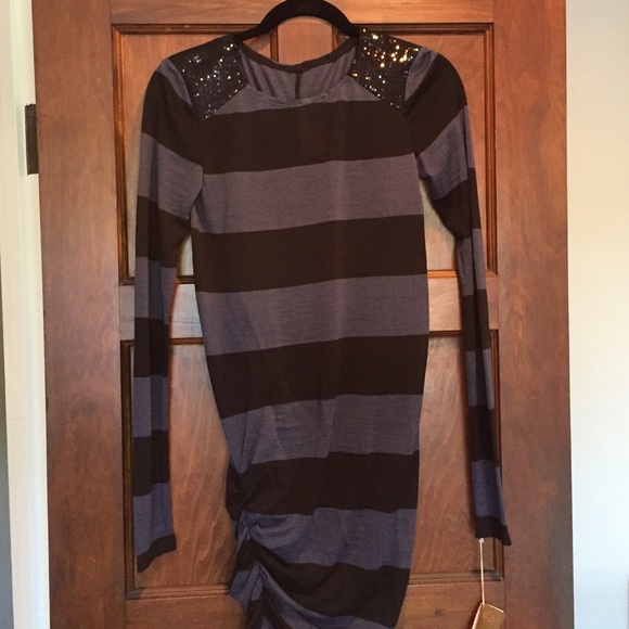Ali Ro Dresses & Skirts - Ali Ro Blue and Black Striped Dress