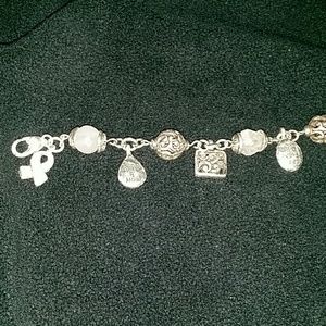 Brighton Breast Cancer Charm Bracelet