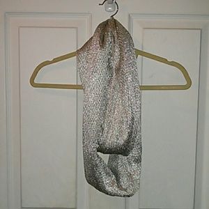 Silver Metallic Infinity Scarf Silver Metallic Infinity Scarf