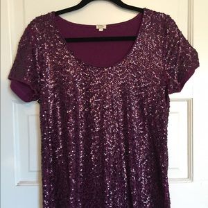 j. Crew sequin tshirt