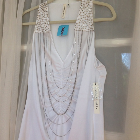 NWT Robbi & Nikki Ruched Blouse Medium - Picture 2 of 3