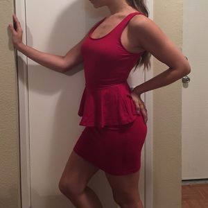 Form fitting Red Cocktail dress