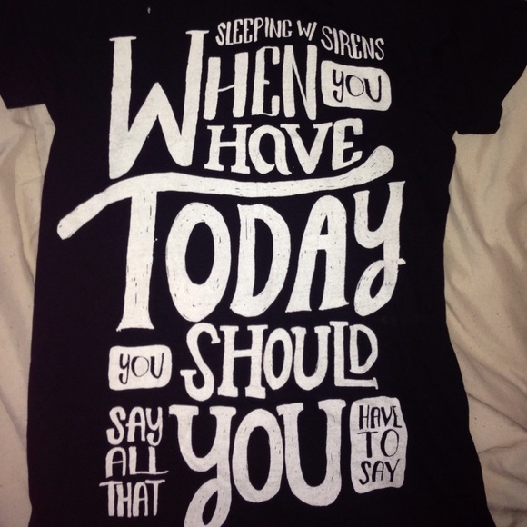 Sleeping with sirens band shirt