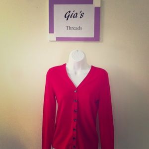 Banana Republic dark pink cardigan