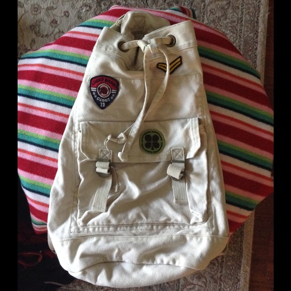 RARE (Vintage) Lucky Brand Canvas Backpack