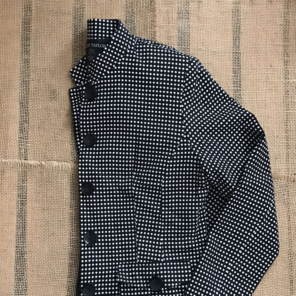 Scott Taylor Black & White Blazer