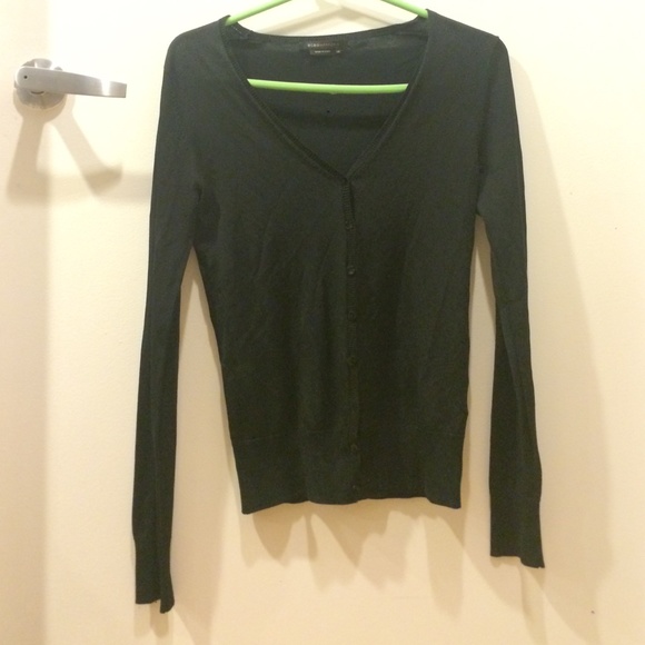 BCBG black v-neck cardigan