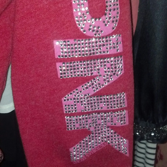 Victoria's Secret PINK sequin hoodie/sweatshirt - Picture 3 of 4