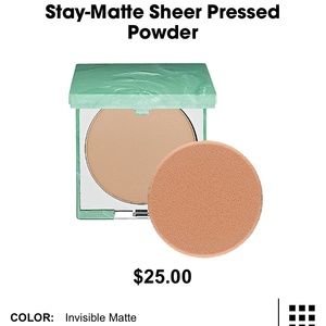 Clinique's stay-matte sheer pressed powder