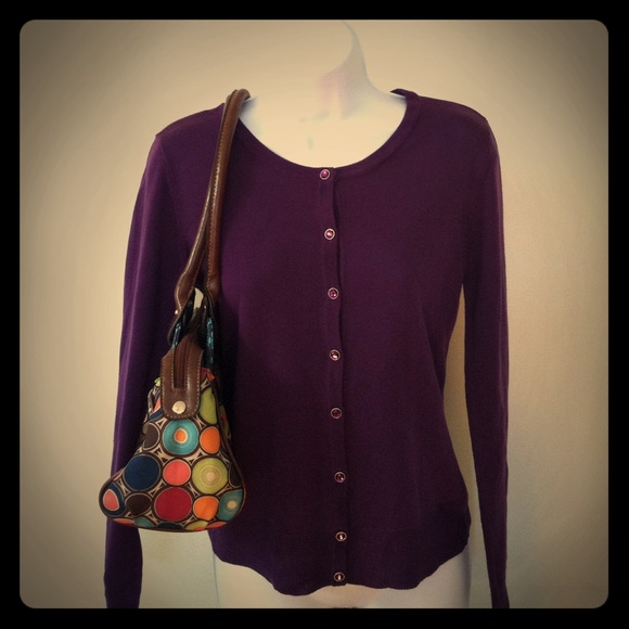 New York and Co. Purple cardigan