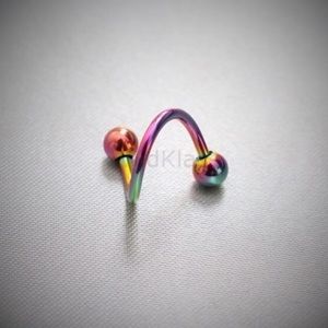 NEW rainbow twist earring