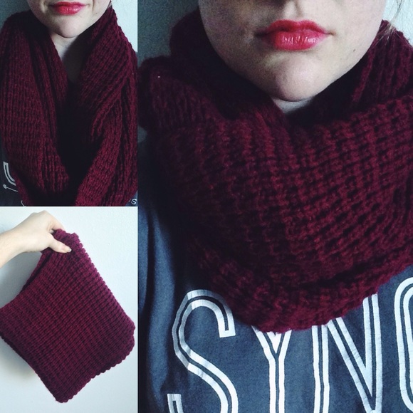 Burgandy Infinity Scarf