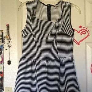 Striped cotton dress