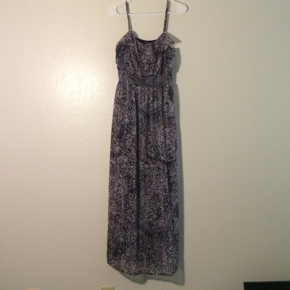 Animal print spaghetti strap dress