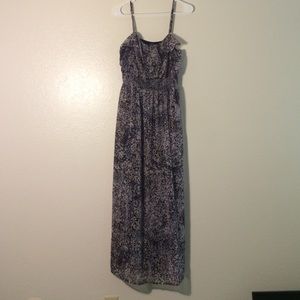 Animal print spaghetti strap dress